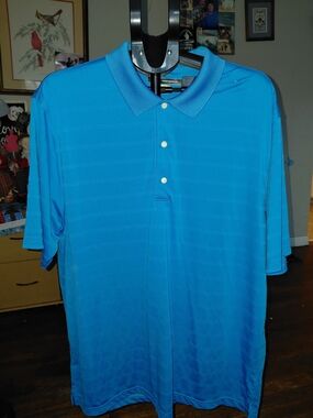 Greg Norman Collection Bright Blue Men's Polo Shirt